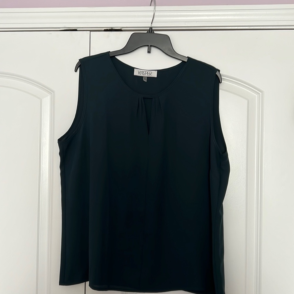 Kasper Women's Sleeveless Top - Forest Green
